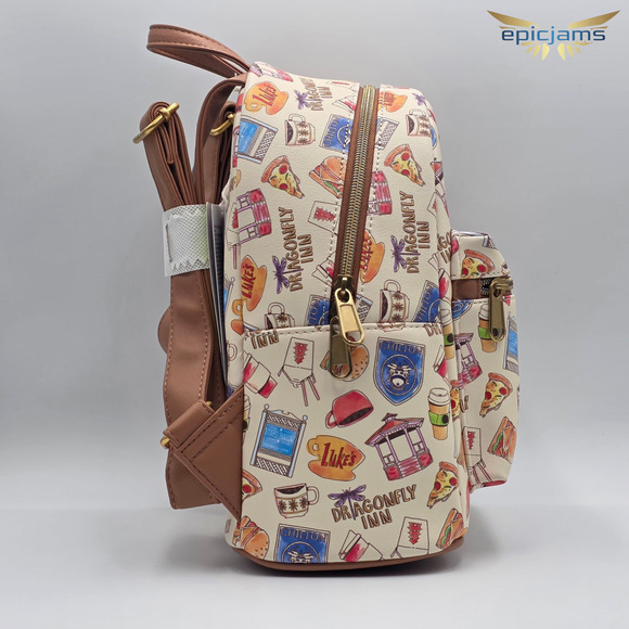 Loungefly Gilmore Girls Icons Mini Backpack New - Picture 4 of 6